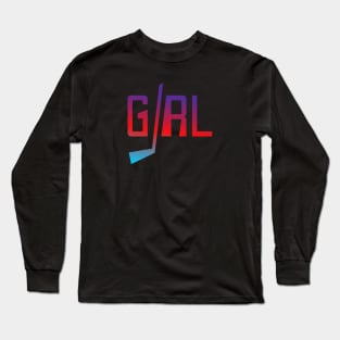 Hockey girl Long Sleeve T-Shirt